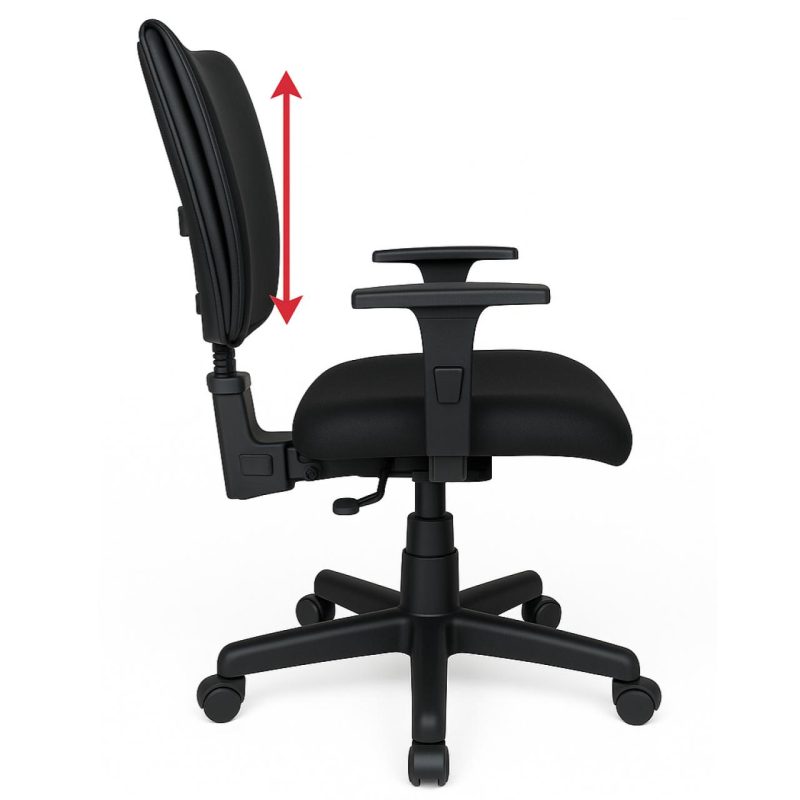 Cadeira B-ONE Back System com Braços Reguláveis – Cor Preta 31010 CADEIRAS RENOVA 3