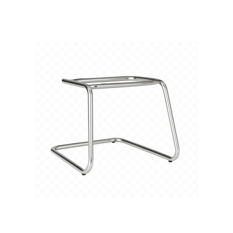 Cadeira Executiva COSTURADA Base em “S” Cromada – Corino Preto 31016 CADEIRAS RENOVA 7