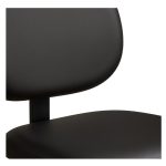 Cadeira Executiva COSTURADA Base em “S” Cromada – Corino Preto 31016 CADEIRAS RENOVA 16