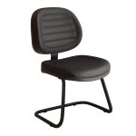 Cadeira Executiva Costurada Base em “S” PRETA – Cor Preta 31014 CADEIRAS RENOVA 10