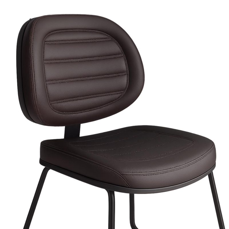 Cadeira Executiva COSTURADA Base Trapézio Cor Preta – 31031 CADEIRAS RENOVA 5