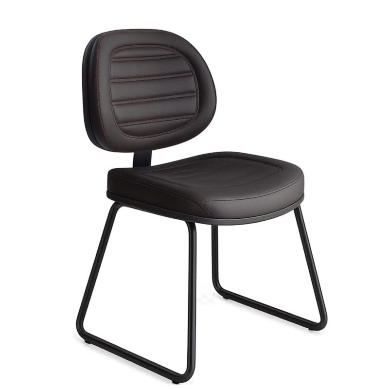 Cadeira Executiva COSTURADA Base Trapézio Cor Preta – 31031 CADEIRAS RENOVA 2