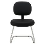 Cadeira Executiva LISA Base em “S” CROMADA – Cor Preta 31015 CADEIRAS RENOVA 10
