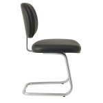 Cadeira Executiva LISA Base em “S” CROMADA – Cor Preta 31015 CADEIRAS RENOVA 11