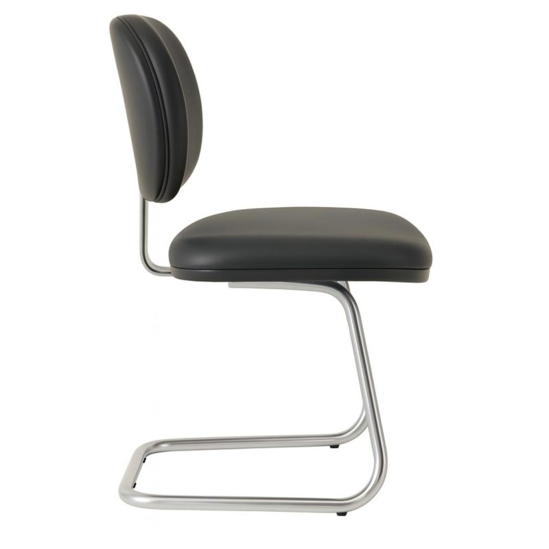 Cadeira Executiva LISA Base em “S” CROMADA – Cor Preta 31015 CADEIRAS RENOVA 4