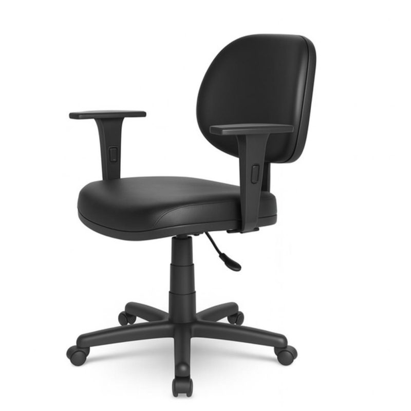 Cadeira Executiva LISA Giratória com Braços Reguláveis Cor Preta – 31003 CADEIRAS RENOVA 3
