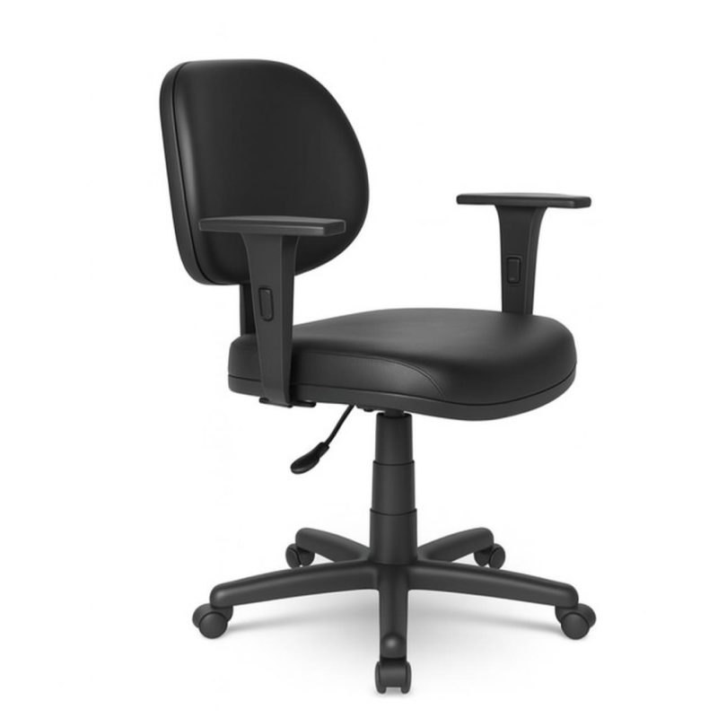 Cadeira Executiva LISA Giratória com Braços Reguláveis Cor Preta – 31003 CADEIRAS RENOVA 6