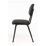 Cadeira Secretária 04 pés – Corino Preto 31102 CADEIRAS RENOVA 11