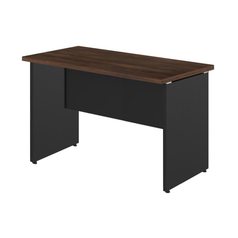 Mesa Escritório PÉ PAINEL – 1,35×0,60m – S/ Gavetas – MARSALA/PRETO – 25420 CADEIRAS RENOVA 3