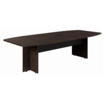 Mesa de Reunião Diretoria ABAULADA – 2,40×1,20m MARSALA/PRETO – 21015 CADEIRAS RENOVA