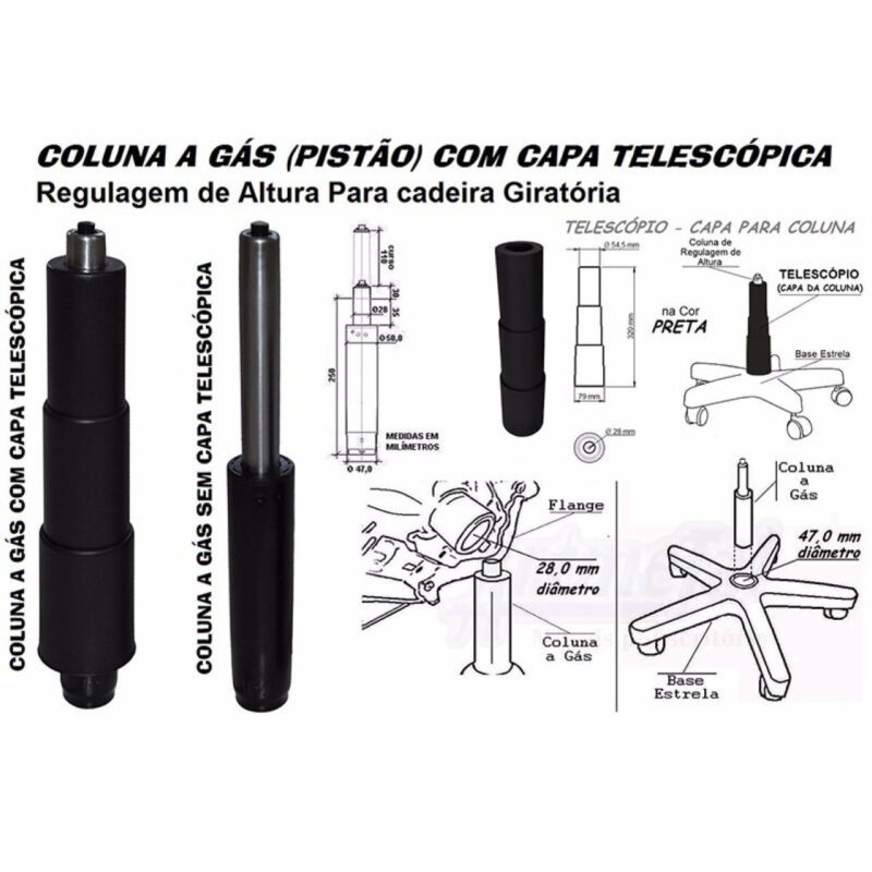 Cadeira Executiva Back System COSTURADA com Braços Reguláveis – Cor Preta – 31008 CADEIRAS RENOVA 8