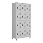 Roupeiro LOCKER de Aço c/ 12 Portas PEQUENAS – 1,90×0,96×0,40m – CZ/CZ – W3 – 11018 CADEIRAS RENOVA 5