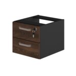 Mesa Escritório 1,50×0,60m – C/ 02 Gavetas MARSALA / PRETO – 23473 CADEIRAS RENOVA 11