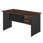 Mesa Escritório 1,70×0,60m – C/ 02 Gavetas MARSALA / PRETO – 23475 CADEIRAS RENOVA 7