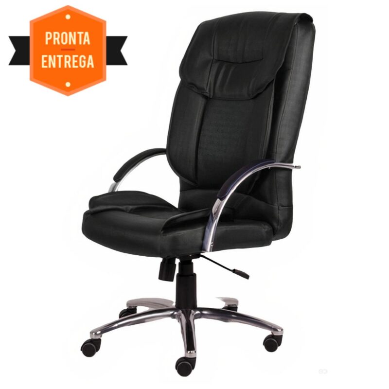 Cadeira Presidente MIDHAS Giratória – ENJOY – Cor Preto – 32963 CADEIRAS RENOVA 3