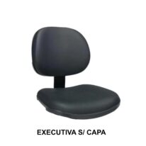 A/E Executivo LISO c/ Mola s/ Capa – Corino Preto – PMD – 42110 CADEIRAS RENOVA