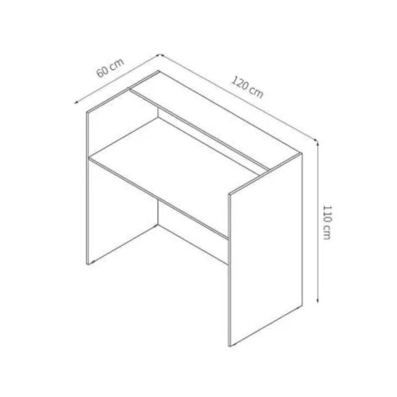 Balcão de Atendimento 1,20×0,60m- s/ Gavetas – NEW CITY – Cor Branco – 63093 CADEIRAS RENOVA 4