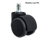 Rodízios para Cadeira com “PU” – Preto – 87705 CADEIRAS RENOVA 4