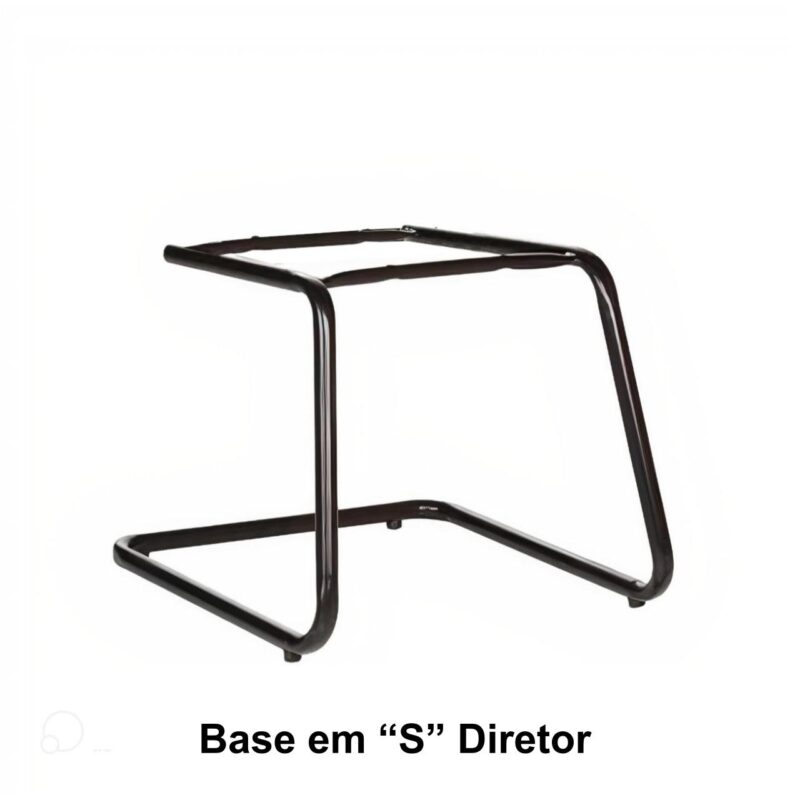 Base em “S” DIRETOR Preta – PMD – 42210 CADEIRAS RENOVA 2