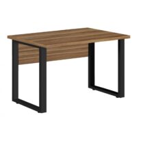 Mesa Escritório PÉ QUADRO 1,50×0,60m -S/ Gavetas – NOGAL SEVILHA/PRETO – 24472 CADEIRAS RENOVA