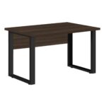 Mesa Escritório PÉ QUADRO 1,50×0,60m – S/ Gavetas – MARSALA/PRETO – 25472 CADEIRAS RENOVA 5