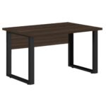 Mesa Escritório PÉ QUADRO 1,70×0,70m -S/ Gavetas – MARSALA/PRETO – 25474 CADEIRAS RENOVA 5