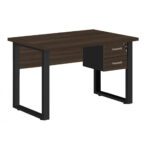 Mesa Escritório PÉ QUADRO – 1,20×0,60m – C/ Gavetas – MARSALA/PRETO – 25471 CADEIRAS RENOVA 7