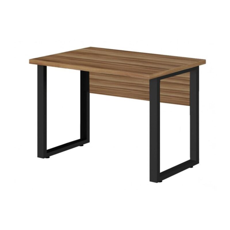 Mesa Escritório PÉ QUADRO – 1,20×0,60m – S/ Gavetas – NOGAL SEVILHA/PRETO – 24469 CADEIRAS RENOVA 4