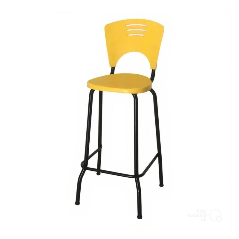 Banqueta Fixa Alta Piacere – Cor Amarelo – 34105 CADEIRAS RENOVA 5