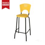 Banqueta Fixa Alta Piacere – Cor Amarelo – 34105 CADEIRAS RENOVA 8