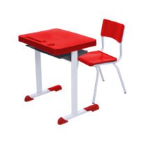 Kit Escolar Individual – (Mesa e Cadeira) – INFANTIL 03 a 06 Anos COR VERMELHO – 41090 CADEIRAS RENOVA