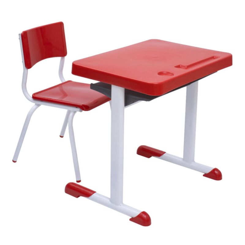 Kit Escolar Individual – (Mesa e Cadeira) – INFANTIL 03 a 06 Anos COR VERMELHO – 41090 CADEIRAS RENOVA 5