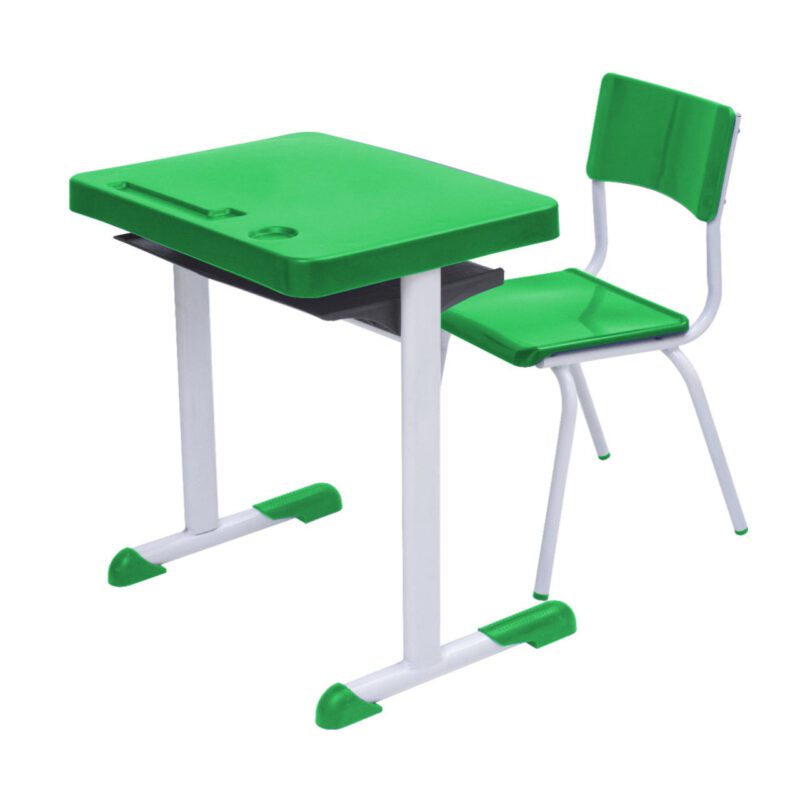 Kit Escolar Individual VERDE – (Mesa e Cadeira) – JUVENIL 06 a 09 Anos COR VERDE – 41084 CADEIRAS RENOVA 2