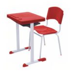 Kit Escolar Individual VERMELHO – (Mesa e Cadeira) – ADULTO – – COR VERMELHO – 40082 CADEIRAS RENOVA 6