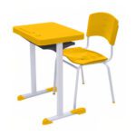 Kit Escolar Individual AMARELO – (Mesa e Cadeira) – ADULTO – – COR AMARELO – 40083 CADEIRAS RENOVA 6