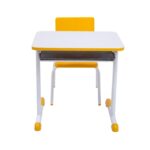 Kit Escolar Individual AMARELO – (Mesa e Cadeira) – INFANTIL – MDF – COR AMARELO – 40088 CADEIRAS RENOVA 8