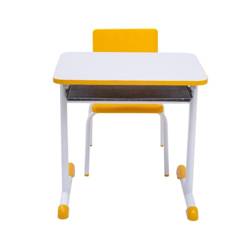 Kit Escolar Individual AMARELO – (Mesa e Cadeira) – INFANTIL – MDF – COR AMARELO – 40088 CADEIRAS RENOVA 4