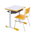 Kit Escolar Individual AMARELO – (Mesa e Cadeira) – INFANTIL – MDF – COR AMARELO – 40088 CADEIRAS RENOVA 7