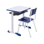 Kit Escolar Individual AZUL – (Mesa e Cadeira) – INFANTIL – MADEIRA – COR AZUL – 40085 CADEIRAS RENOVA 7