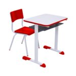 Kit Escolar Individual VERMELHO – (Mesa e Cadeira) – INFANTIL – MADEIRA – COR VERMELHO – 40086 CADEIRAS RENOVA 6