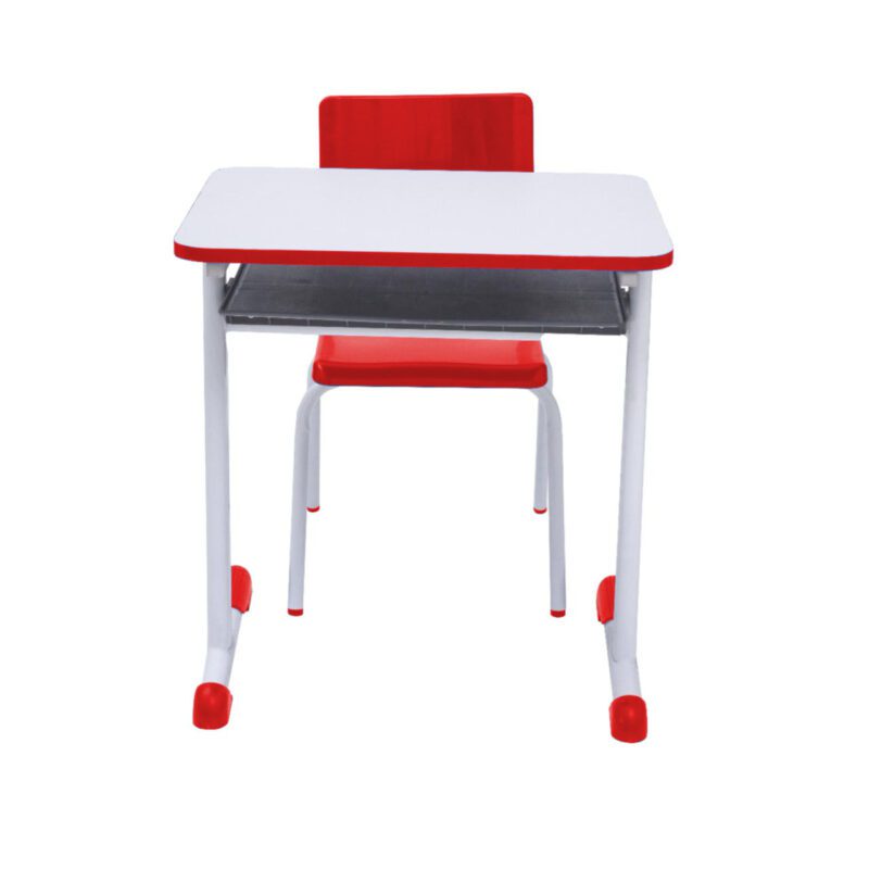 Kit Escolar Individual VERMELHO – (Mesa e Cadeira) – INFANTIL – MADEIRA – COR VERMELHO – 40086 CADEIRAS RENOVA 4