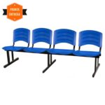 Cadeira Longarina PLASTICA 4 Lugares Cor Azul 33098 CADEIRAS RENOVA 8