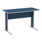 Mesa Escritório 1,20×0,60m s/ Gavetas – Cor Azul 44084 CADEIRAS RENOVA 6