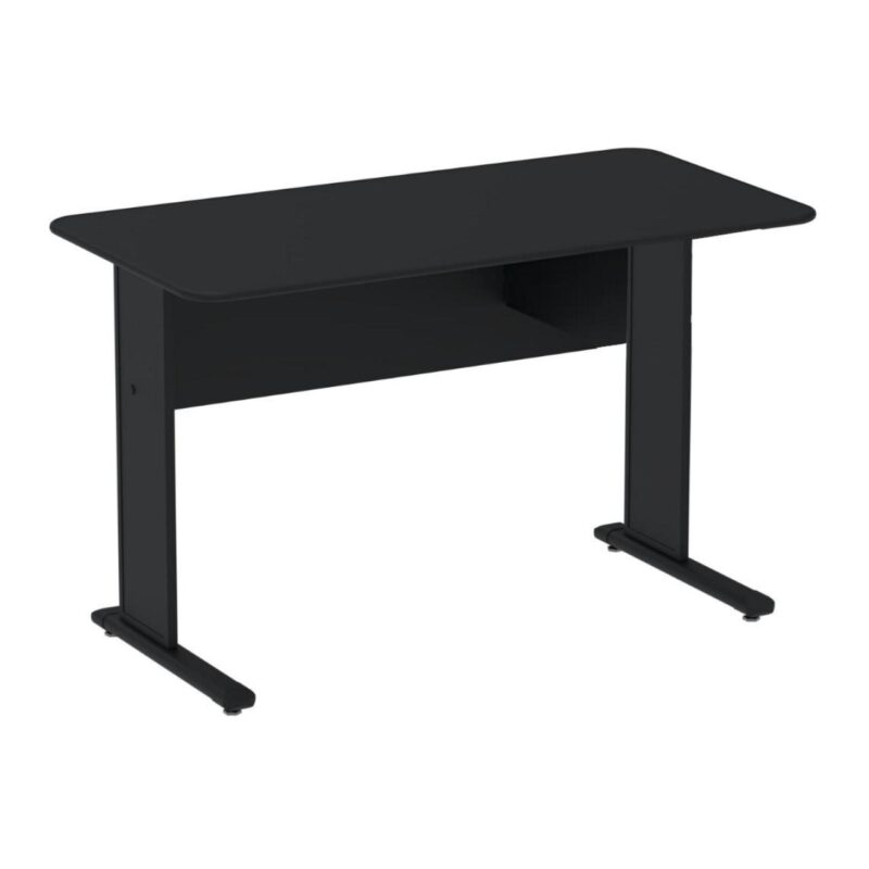 Mesa Escritório 1,50×0,60m s/ Gavetas – Cor Preto 44092 CADEIRAS RENOVA 2