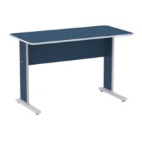 Mesa Escritório 1,50×0,60m s/ Gavetas – Cor Azul 44086 CADEIRAS RENOVA