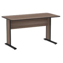 Mesa Escritório 1,50×0,60m s/ gavetas – Cor Walnut 44097 CADEIRAS RENOVA