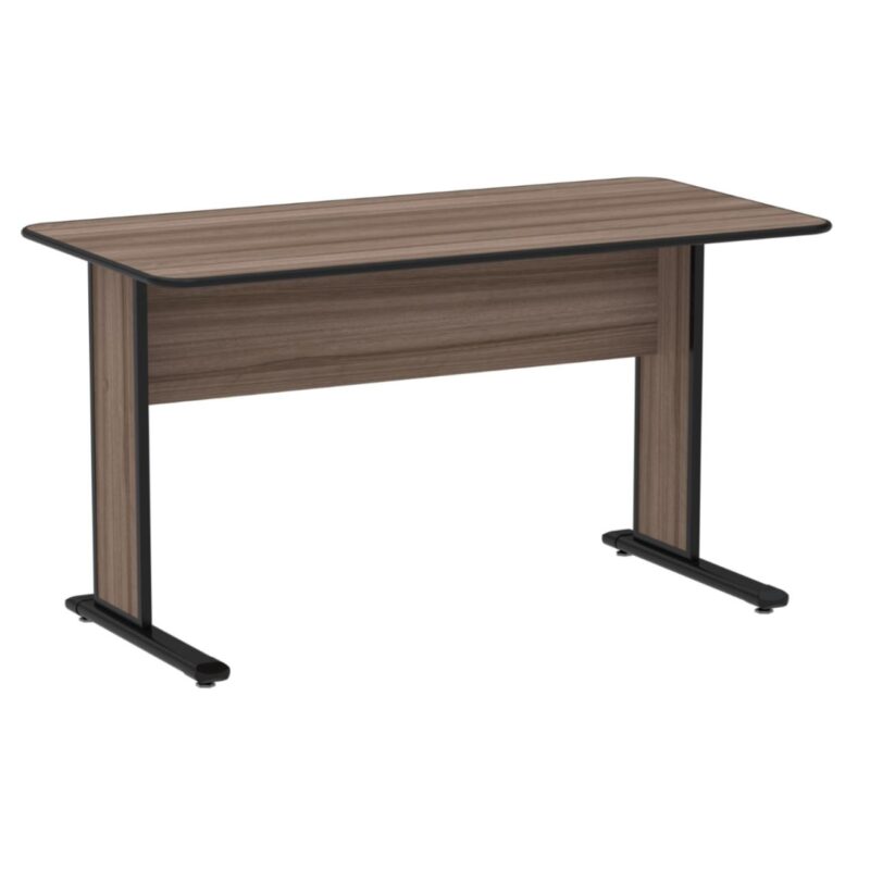 Mesa Escritório 1,50×0,60m s/ gavetas – Cor Walnut 44097 CADEIRAS RENOVA 2