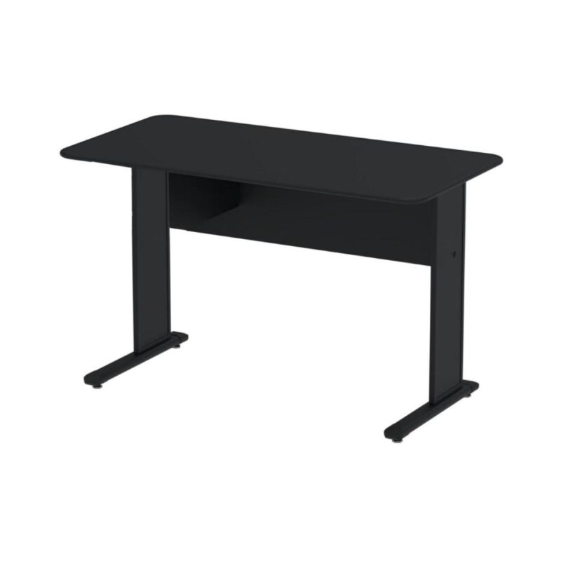 Mesa Escritório 1,50×0,60m s/ Gavetas – Cor Preto 44092 CADEIRAS RENOVA 5