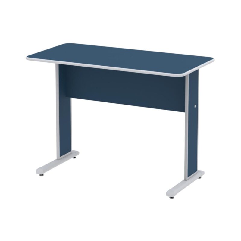 Mesa Escritório 1,20×0,60m s/ Gavetas – Cor Azul 44084 CADEIRAS RENOVA 4