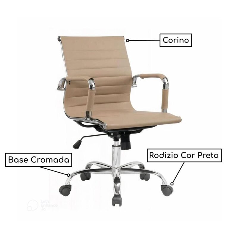 Cadeira DIRETOR Charles Eames Esteirinha FENDI – 32890 CADEIRAS RENOVA 3